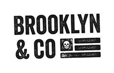 Logotipo de Brooklyn&Co, restaurante de cocina internacional, en Plaza Mayor de Salamanca para móviles